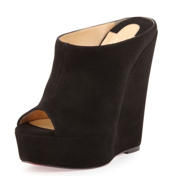 Christian Louboutin Affiche 140mm Black
Wedge Mules - Picture 1 of 8